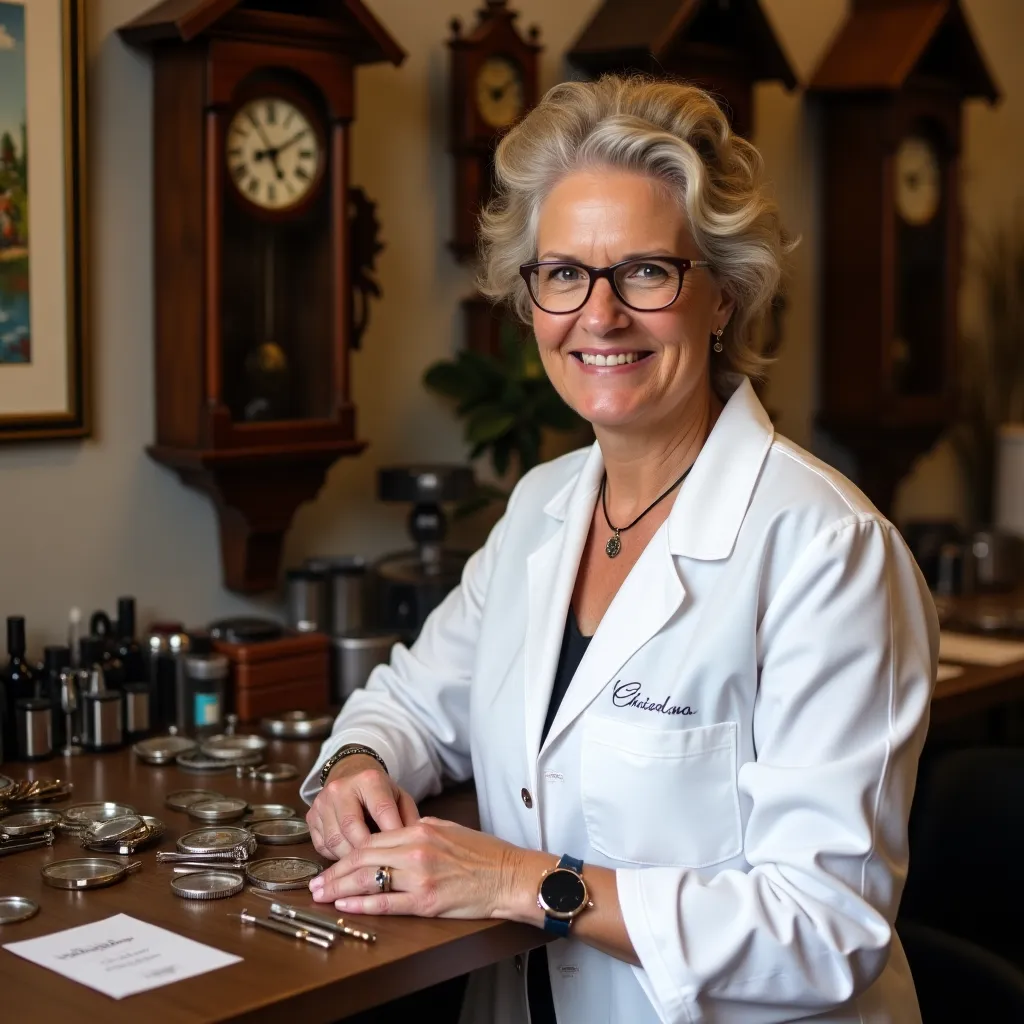 Anna Schmid, Restauratorin für Vintage-Uhren